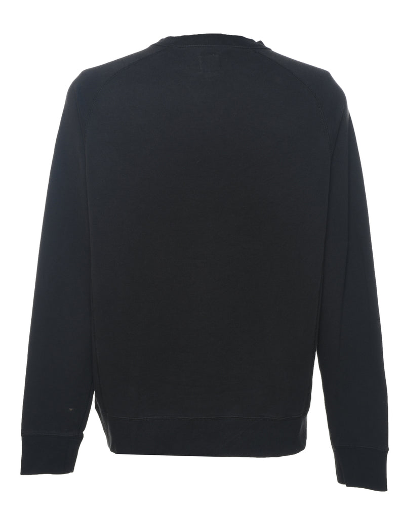 Black Embroidered Champion Sweatshirt  - S