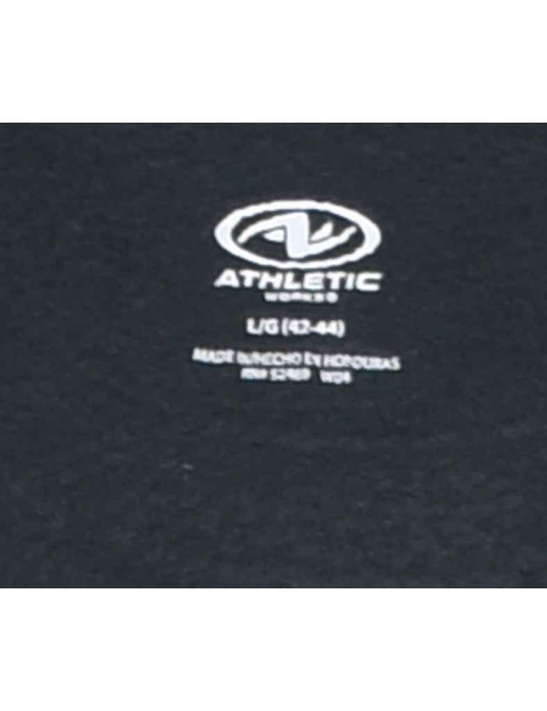 Black Embroidered Sweatshirt - L