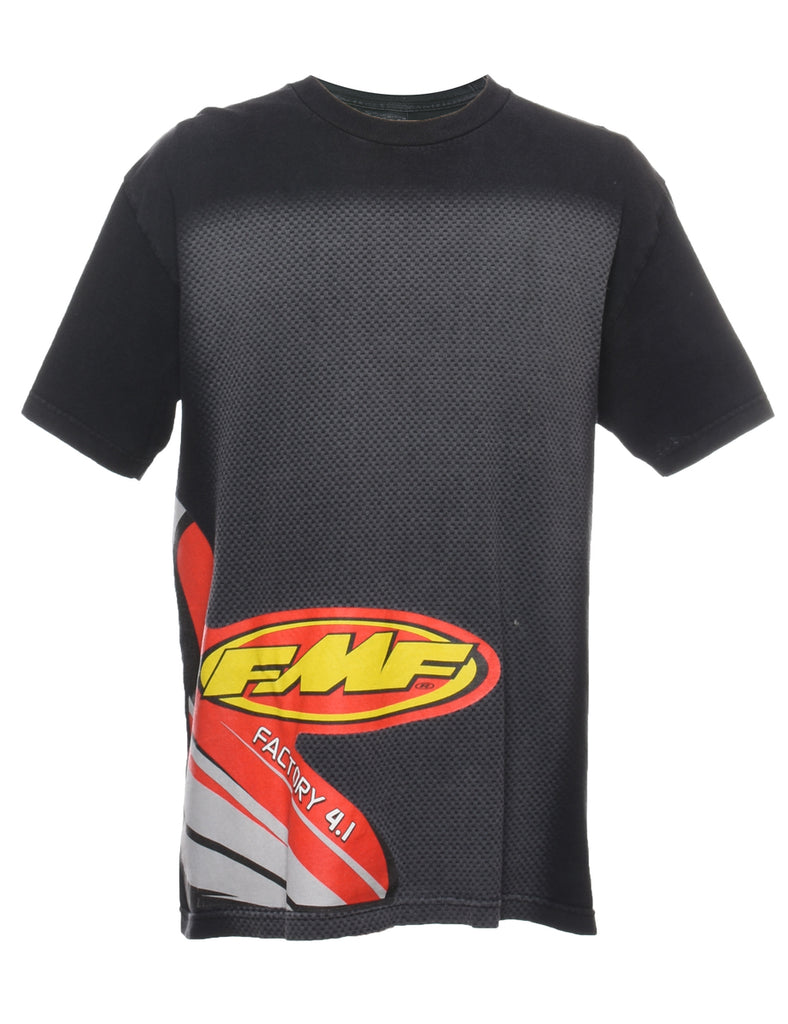 Black FMF Printed T-shirt - L