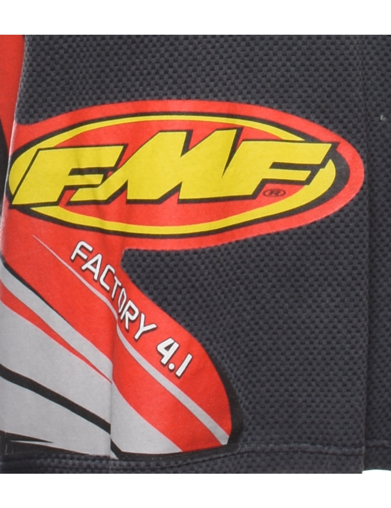 Black FMF Printed T-shirt - L