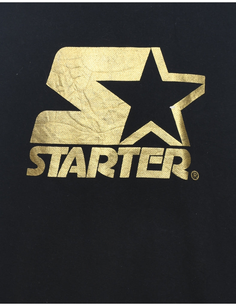 Black & Gold Starter Printed Sweatshirt - XXL