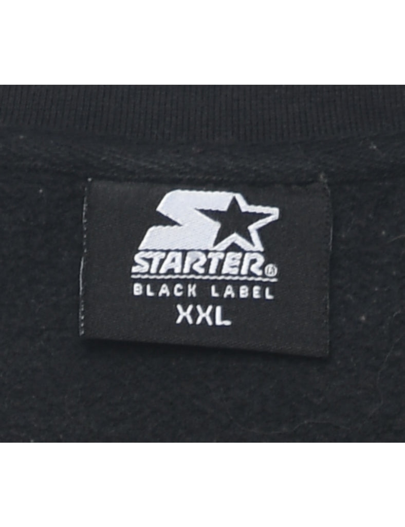 Black & Gold Starter Printed Sweatshirt - XXL