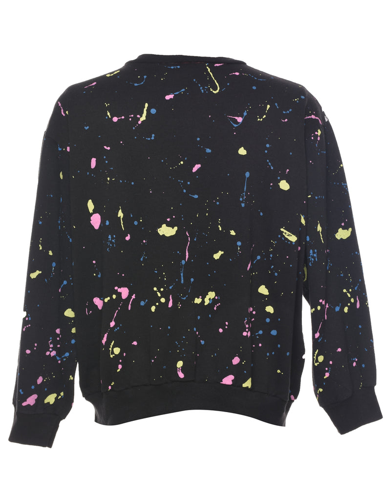Black Gone With The Wind Printed Sweatshirt - M