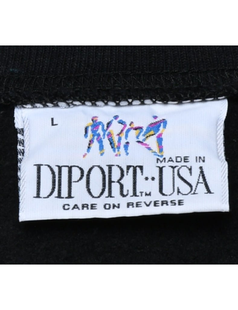 Black  Grand Targhee Printed Sweatshirt - L