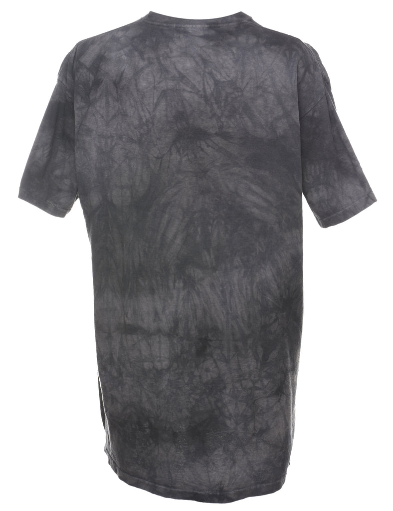 Black & Grey The Mountain Dragon Design T-Shirt - XL