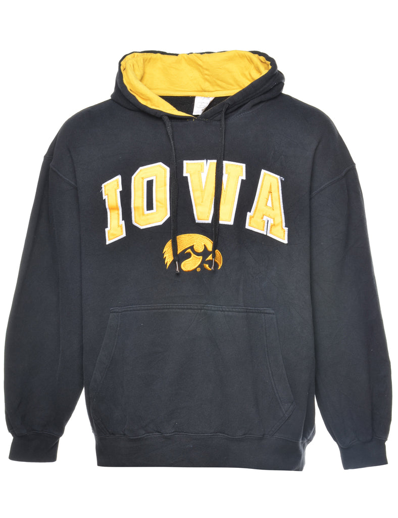 Black IOWA Hoodie - L