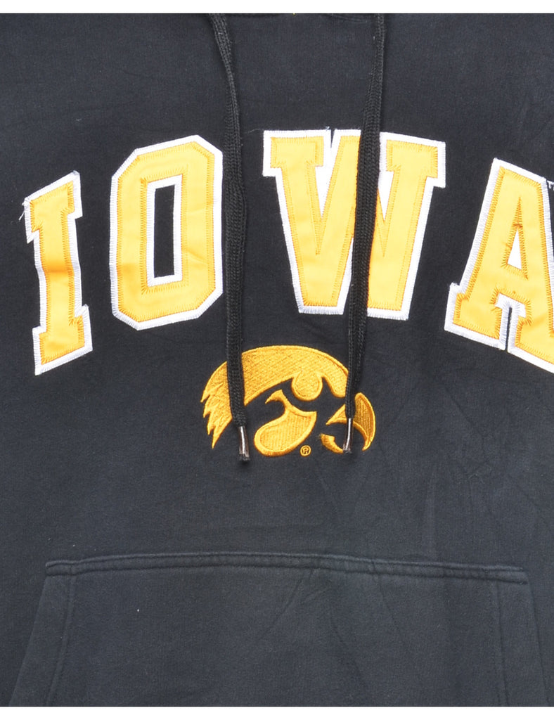 Black IOWA Hoodie - L