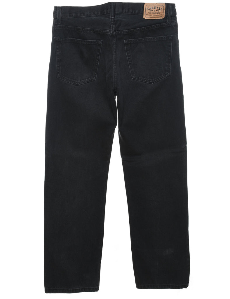 Black Levi's Straight-Fit Jeans - W34 L32