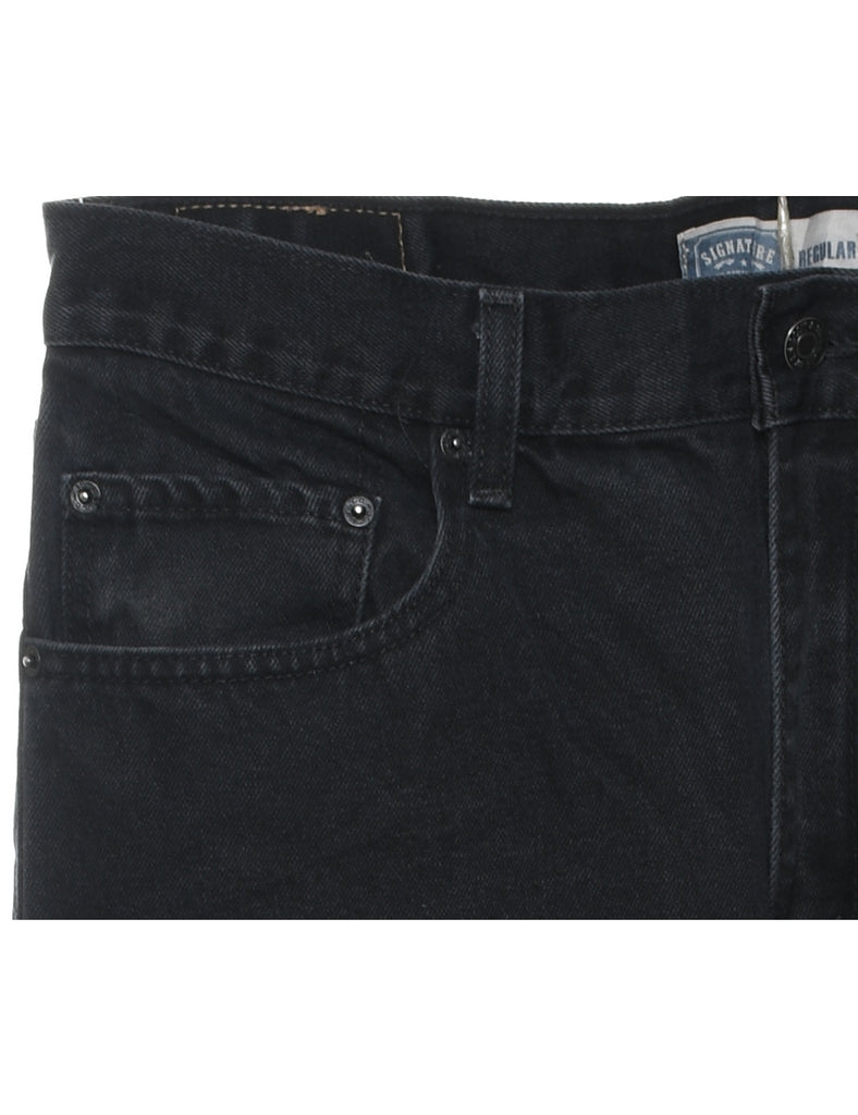Black Levi's Straight-Fit Jeans - W34 L32