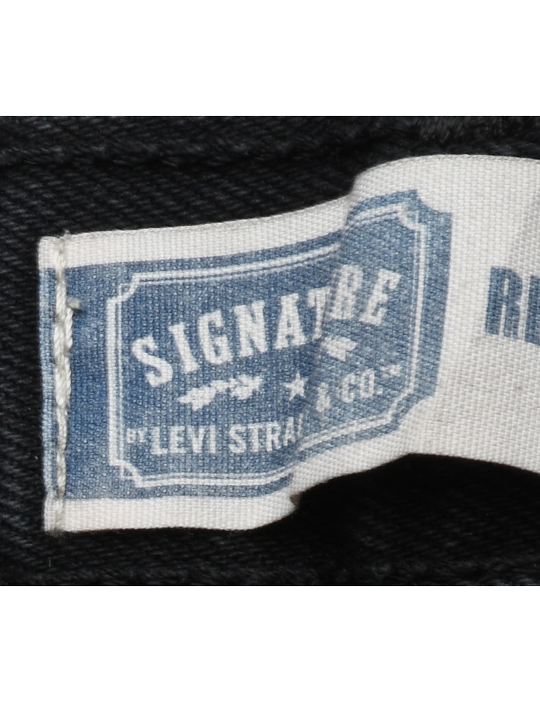 Black Levi's Straight-Fit Jeans - W34 L32