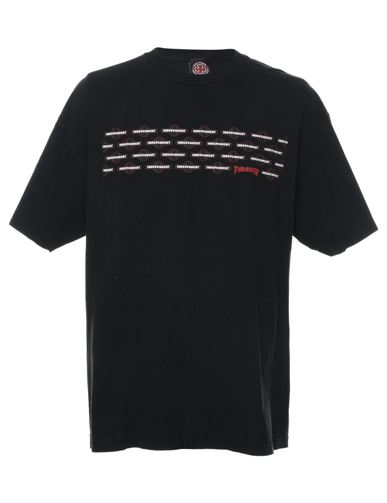 Black & Maroon Thrasher T-Shirt - XL