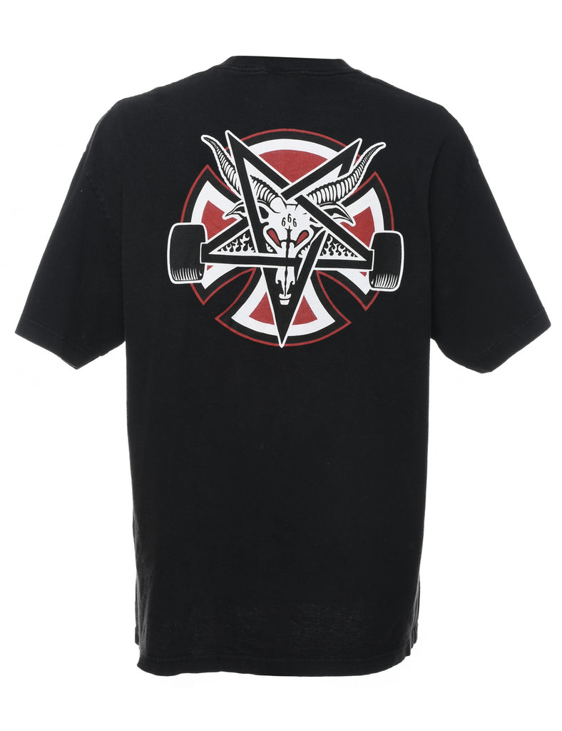 Black & Maroon Thrasher T-Shirt - XL