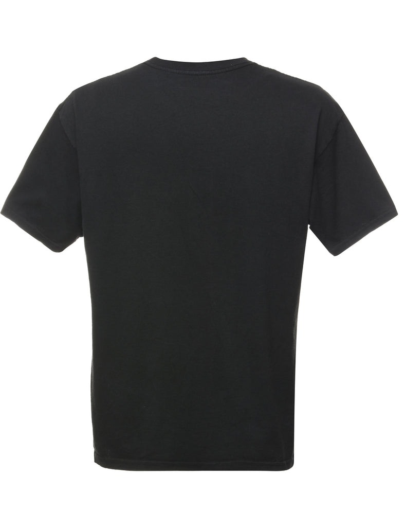 Black Marvel Printed T-shirt - L