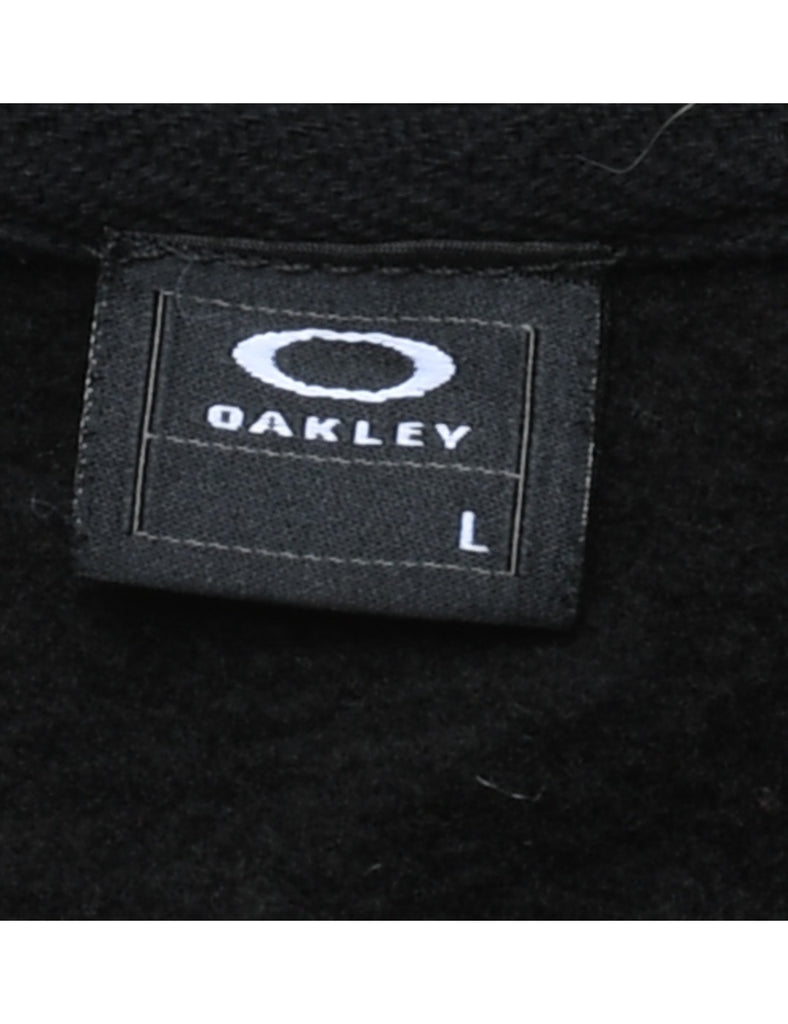 Black Oakley Nitro Fish Printed Hoodie - L