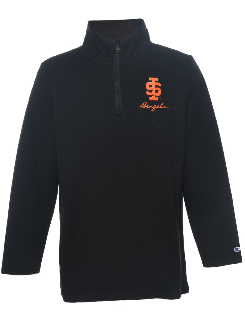 Black & Orange Embroidered Bengals Sweatshirt - L