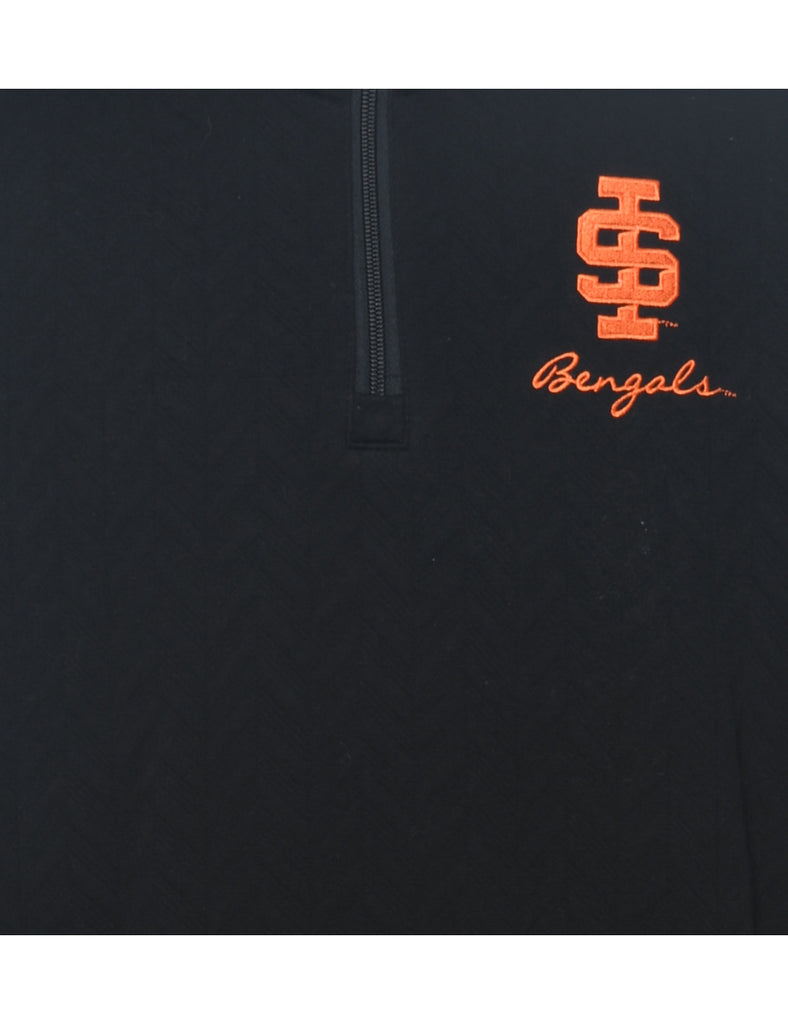 Black & Orange Embroidered Bengals Sweatshirt - L