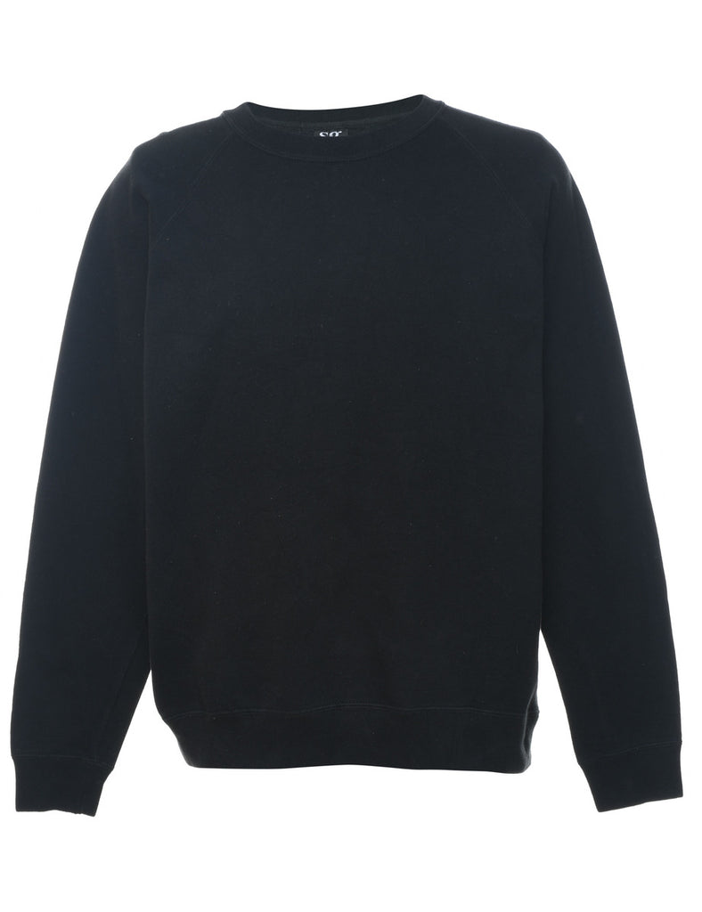 Black Plain Sweatshirt - XL