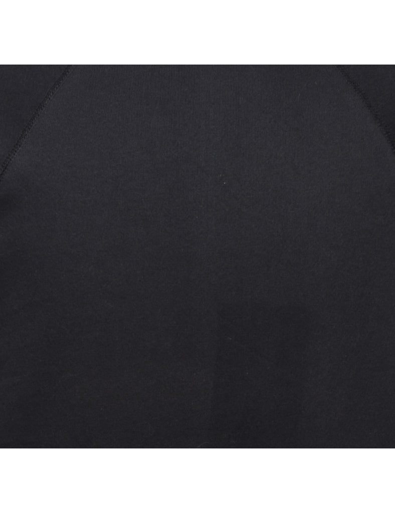 Black Plain Sweatshirt - L