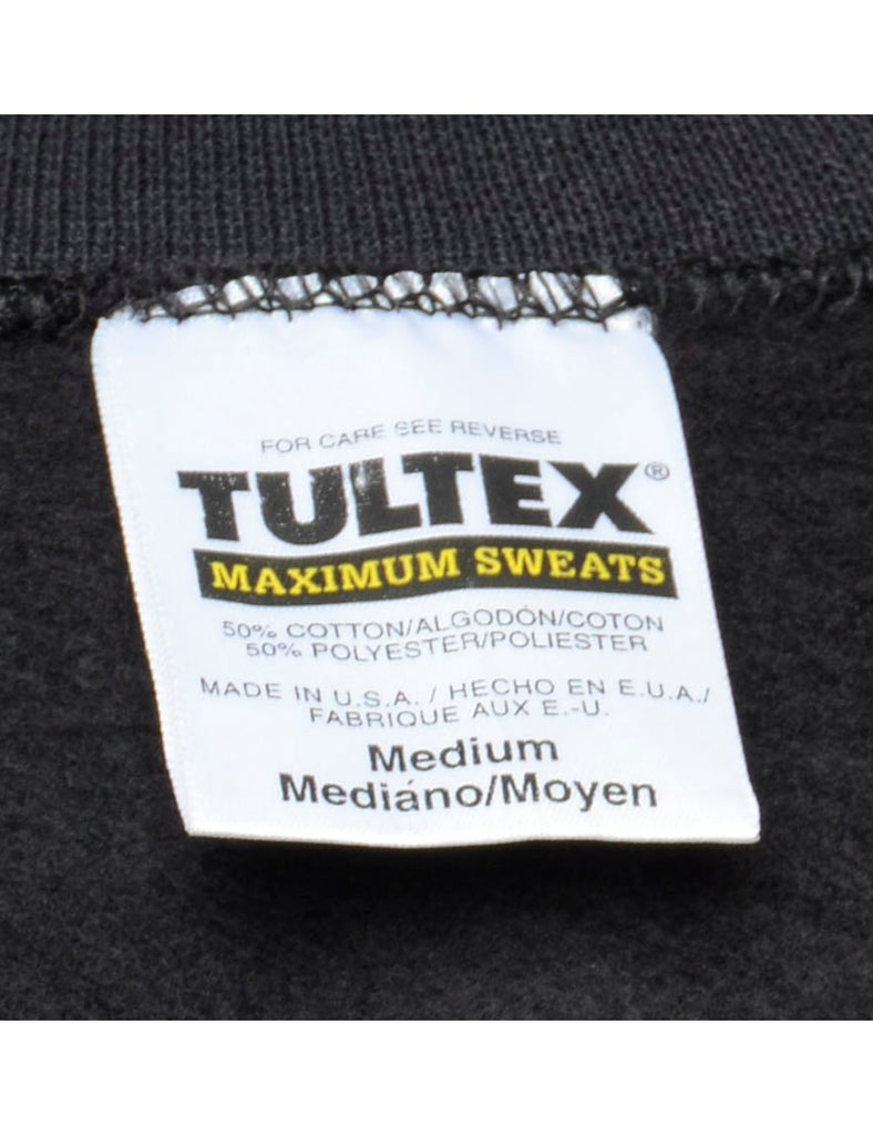 Black Plain Sweatshirt - L