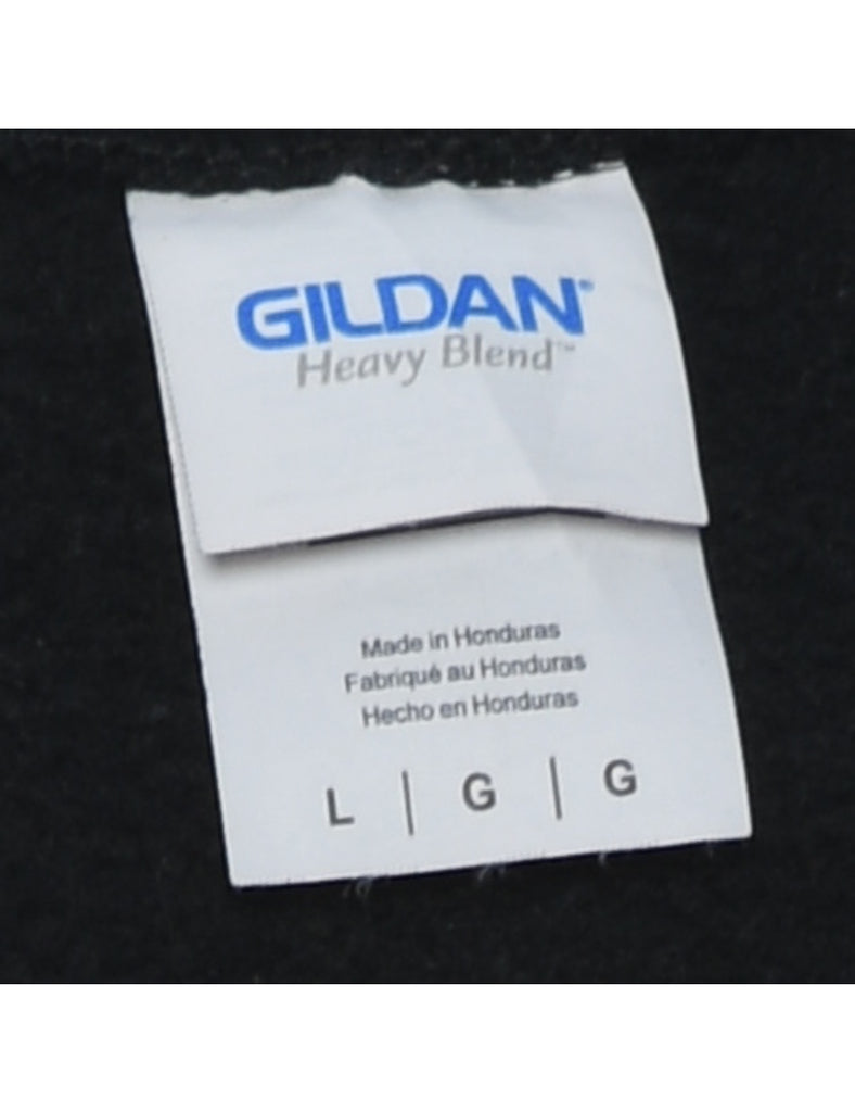 Black Plain Sweatshirt - L