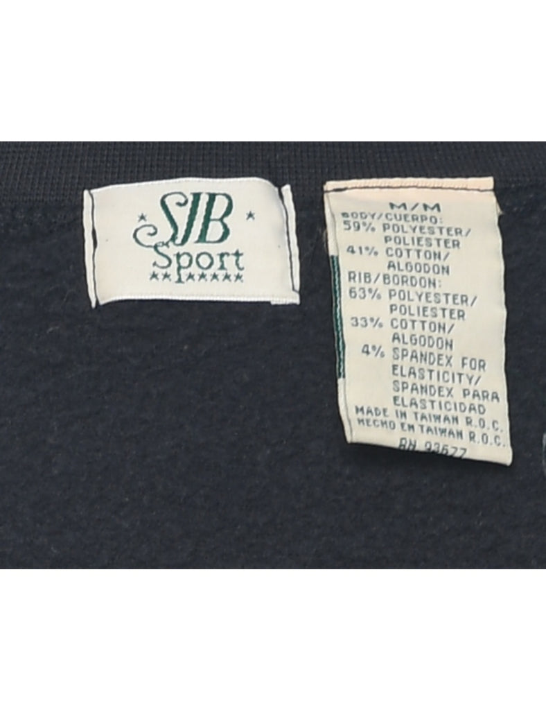 Black Plain Sweatshirt - M