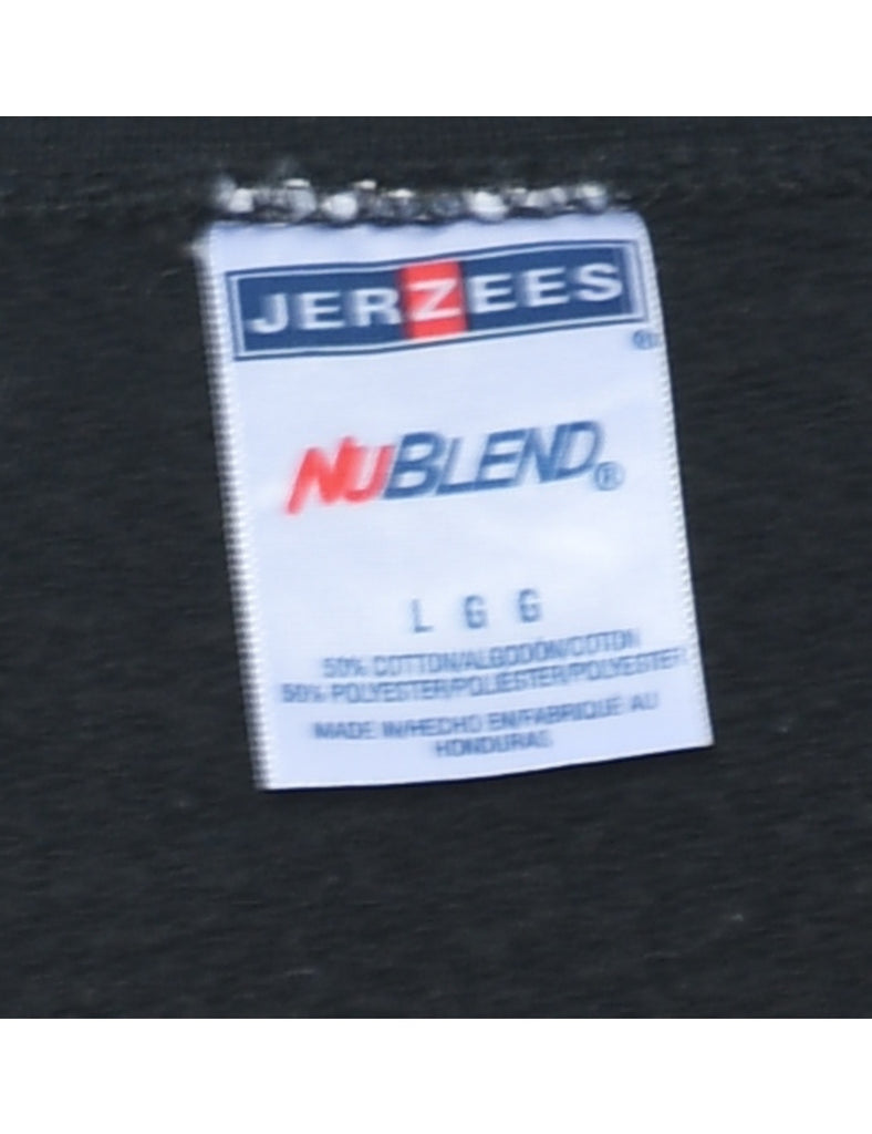 Black Plain Sweatshirt - L