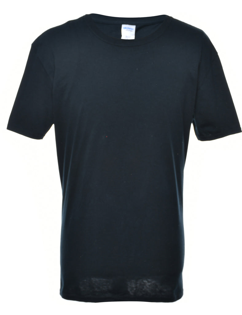 Black Plain T-shirt - XL