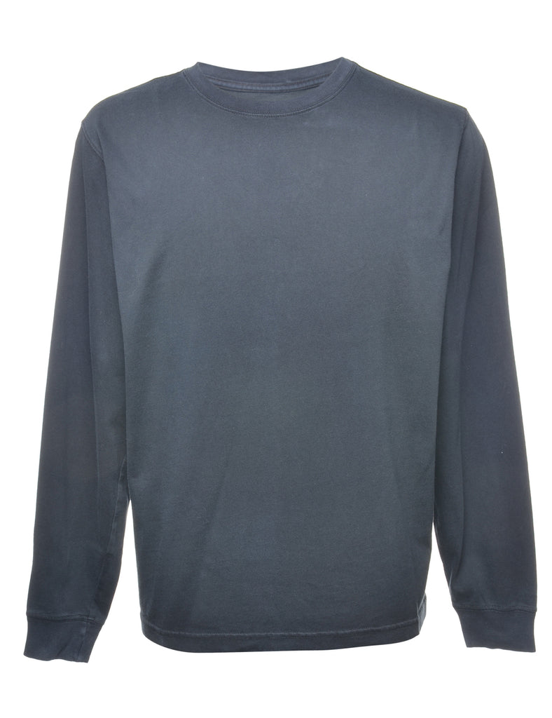 Black Plain T-shirt - M