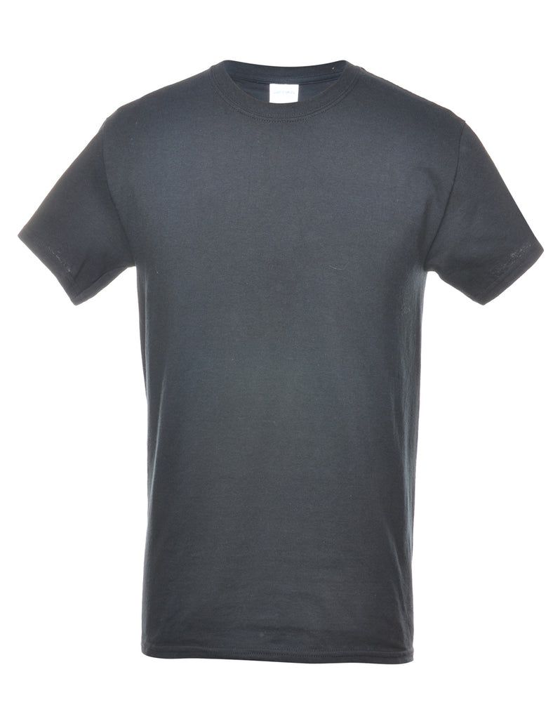 Black Plain T-shirt - S