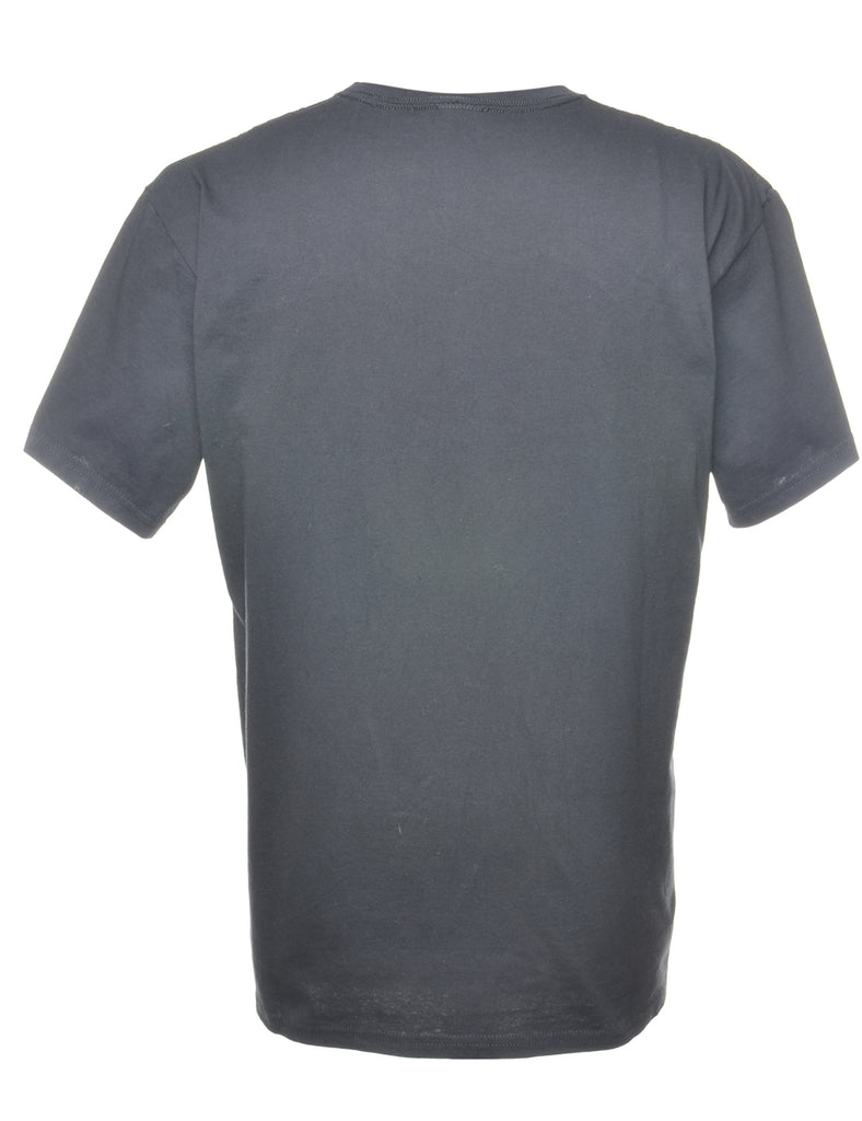Black Plain T-shirt - L