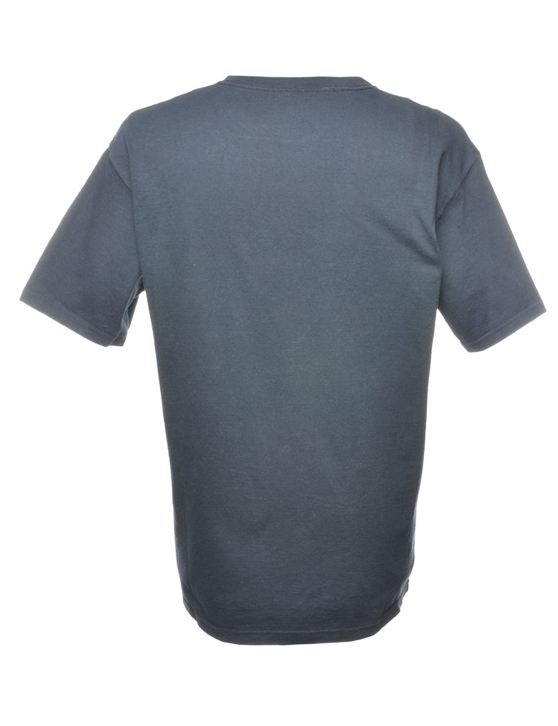 Black Plain T-shirt - L