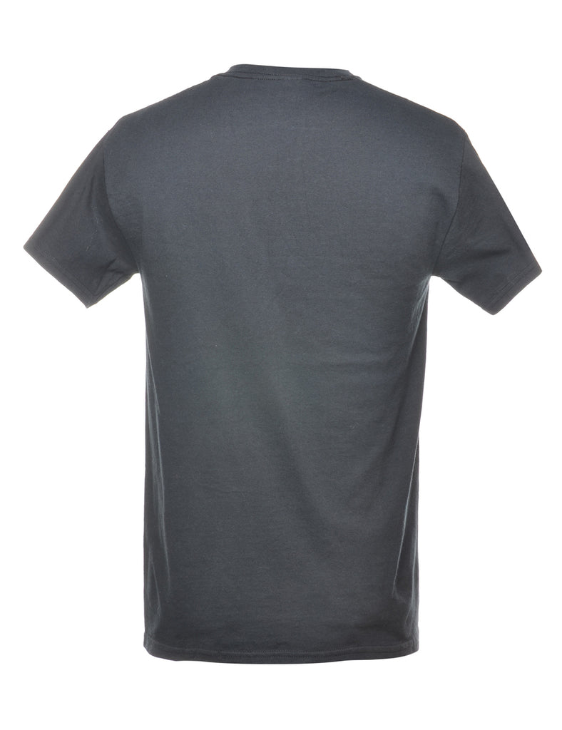 Black Plain T-shirt - S