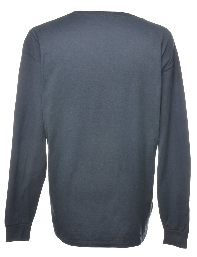 Black Plain T-shirt - L