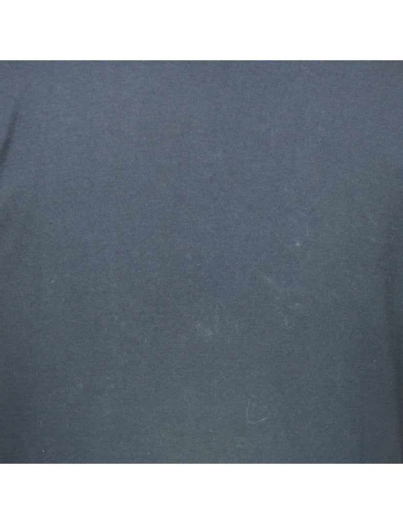 Black Plain T-shirt - L