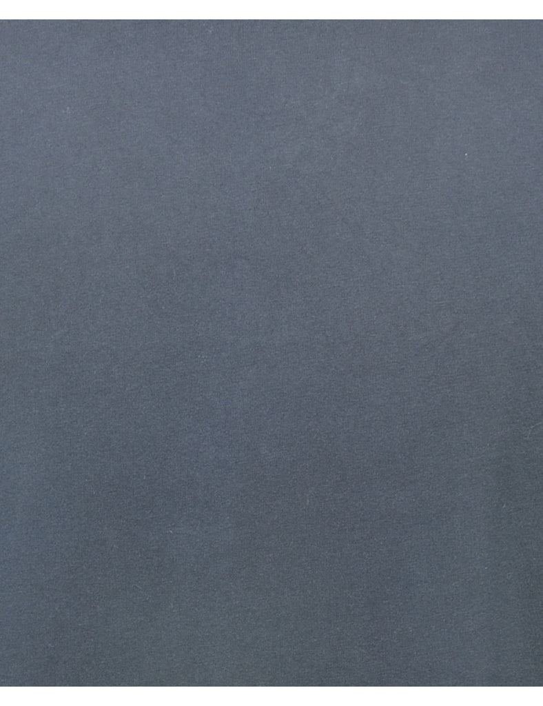 Black Plain T-shirt - M
