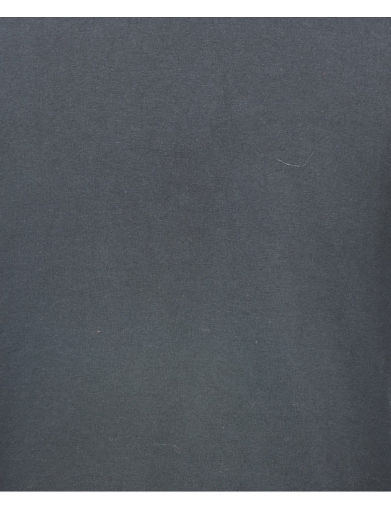 Black Plain T-shirt - S