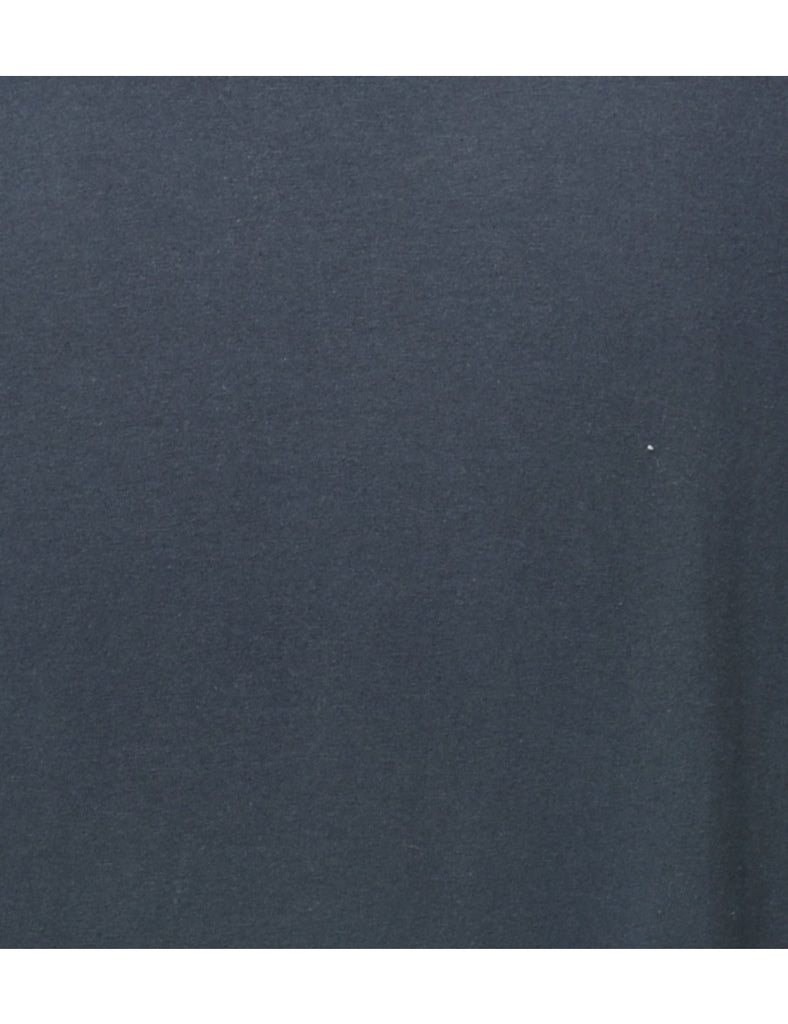 Black Plain T-shirt - L