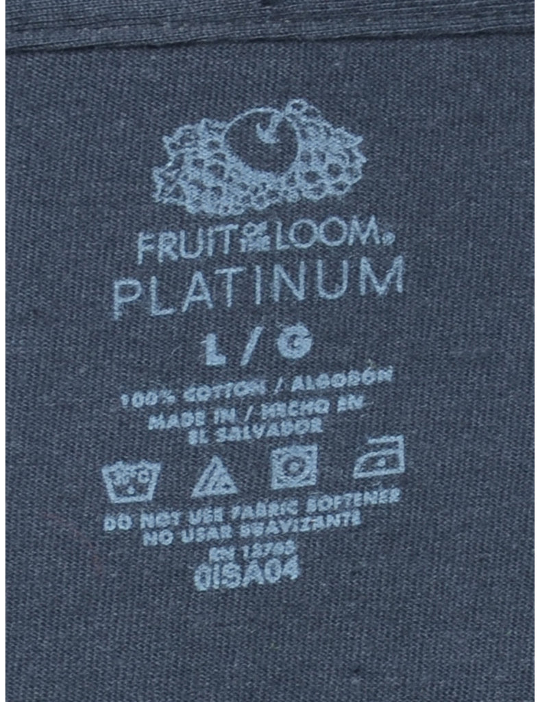 Black Plain T-shirt - L