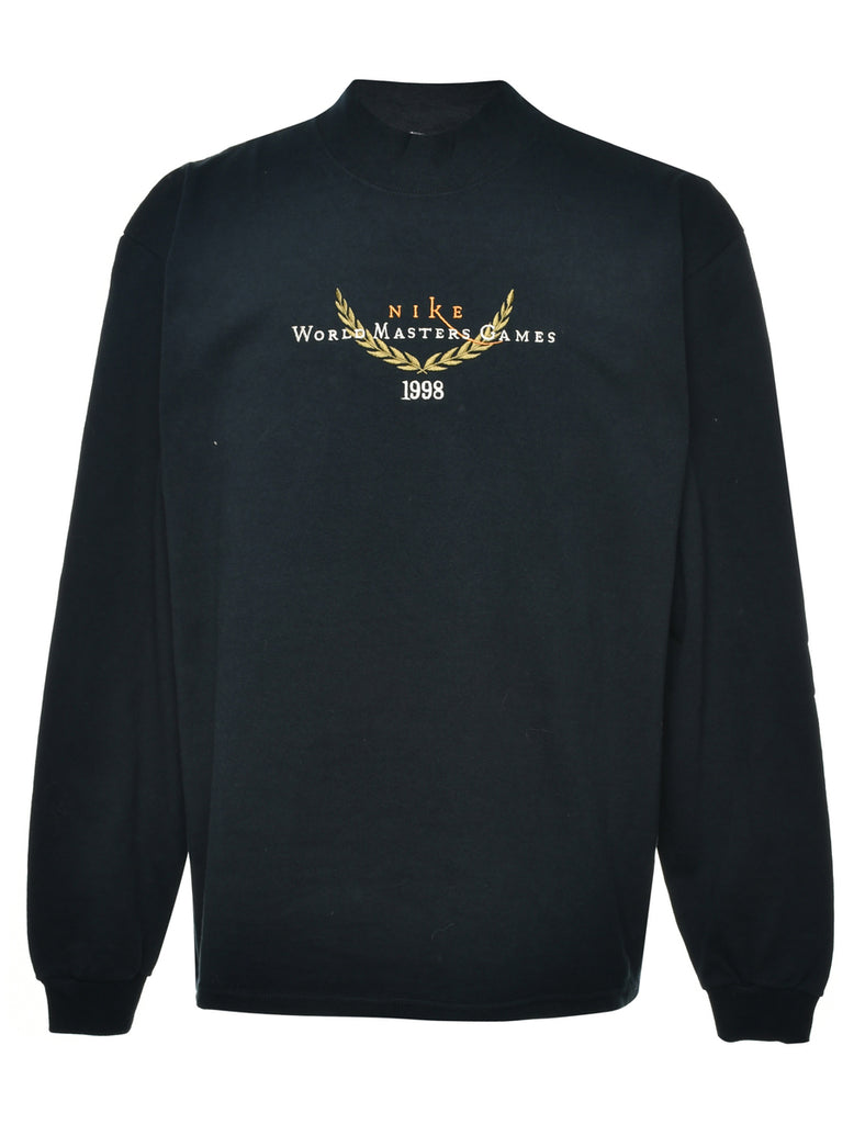 Black Printed T-shirt - L