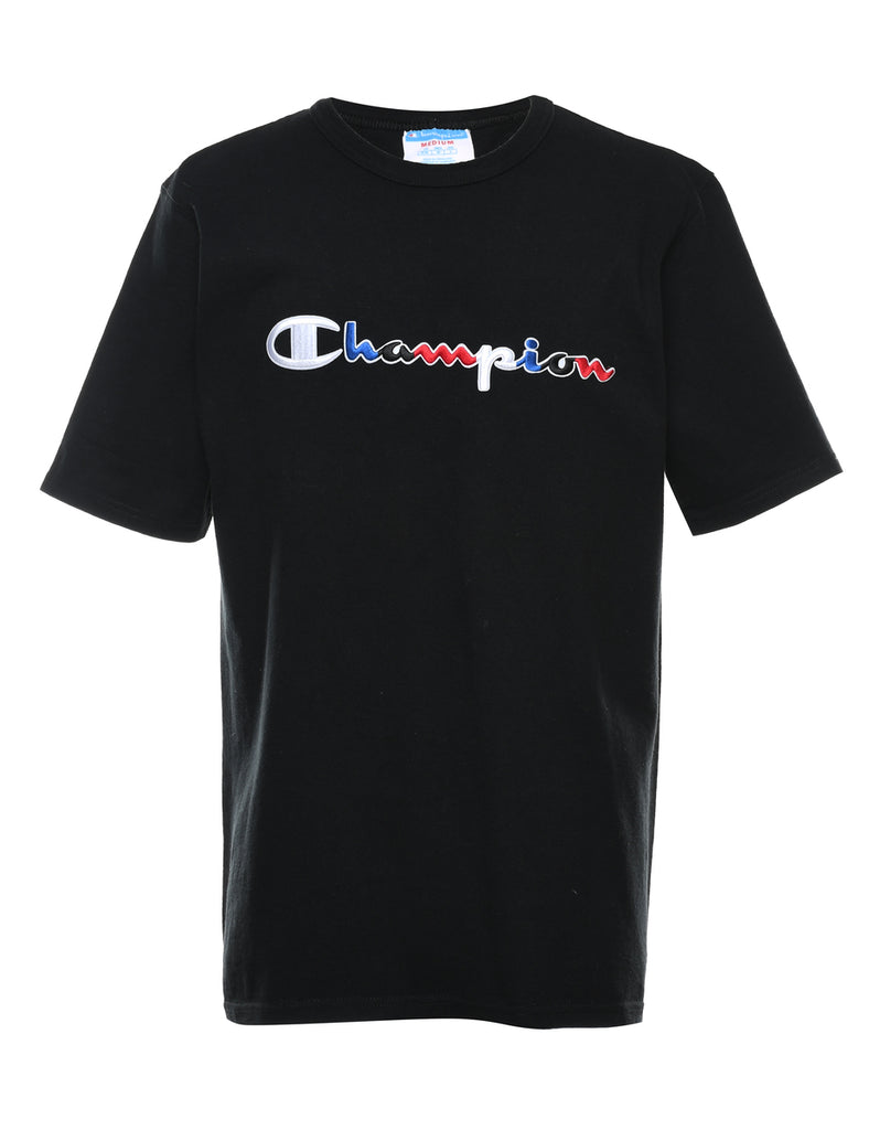 Black Printed T-shirt - M