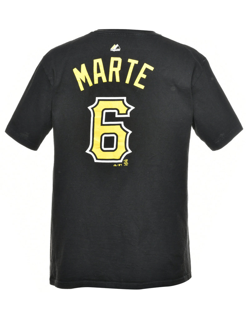 Black Printed T-shirt - M