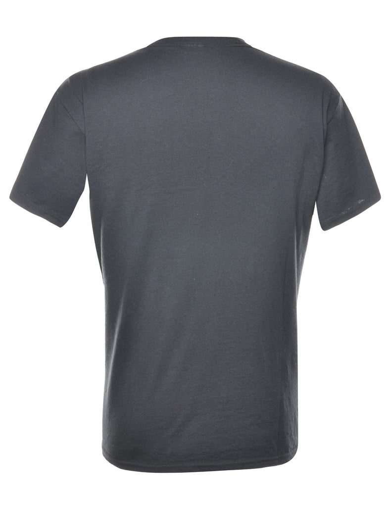Black Printed T-shirt - M