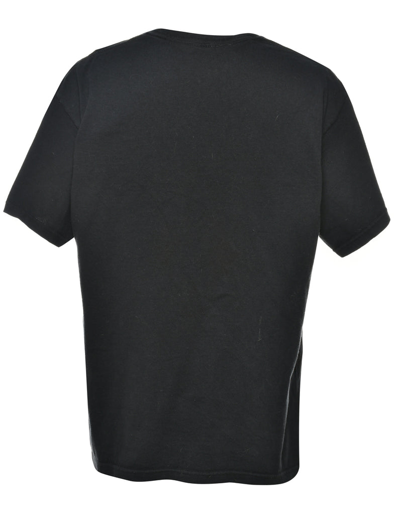 Black Printed T-shirt - L