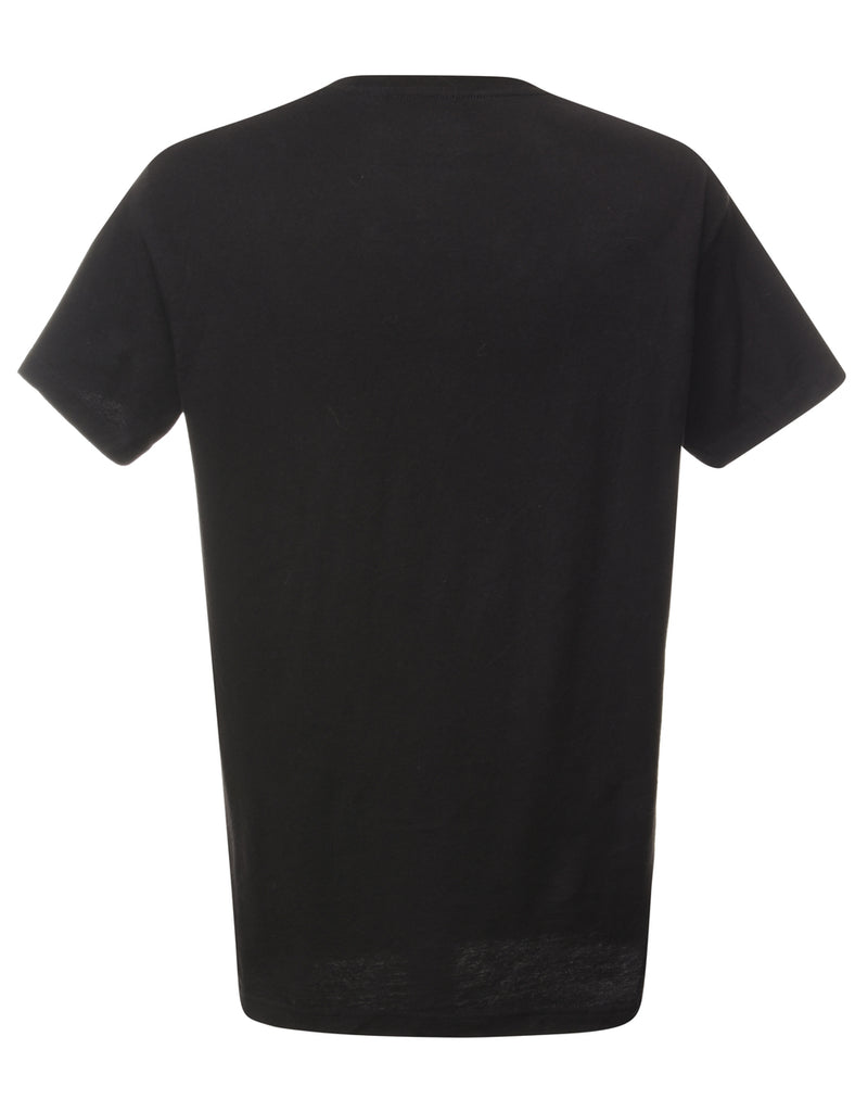 Black Printed T-shirt - L