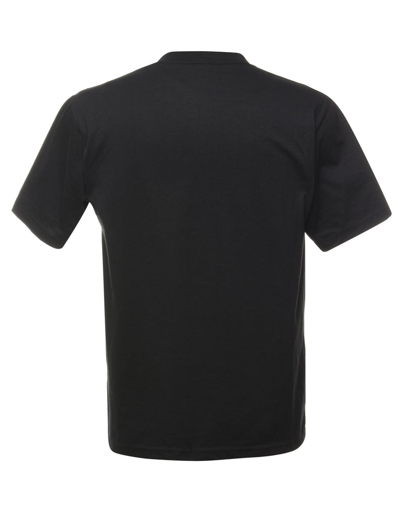 Black Printed T-shirt - L