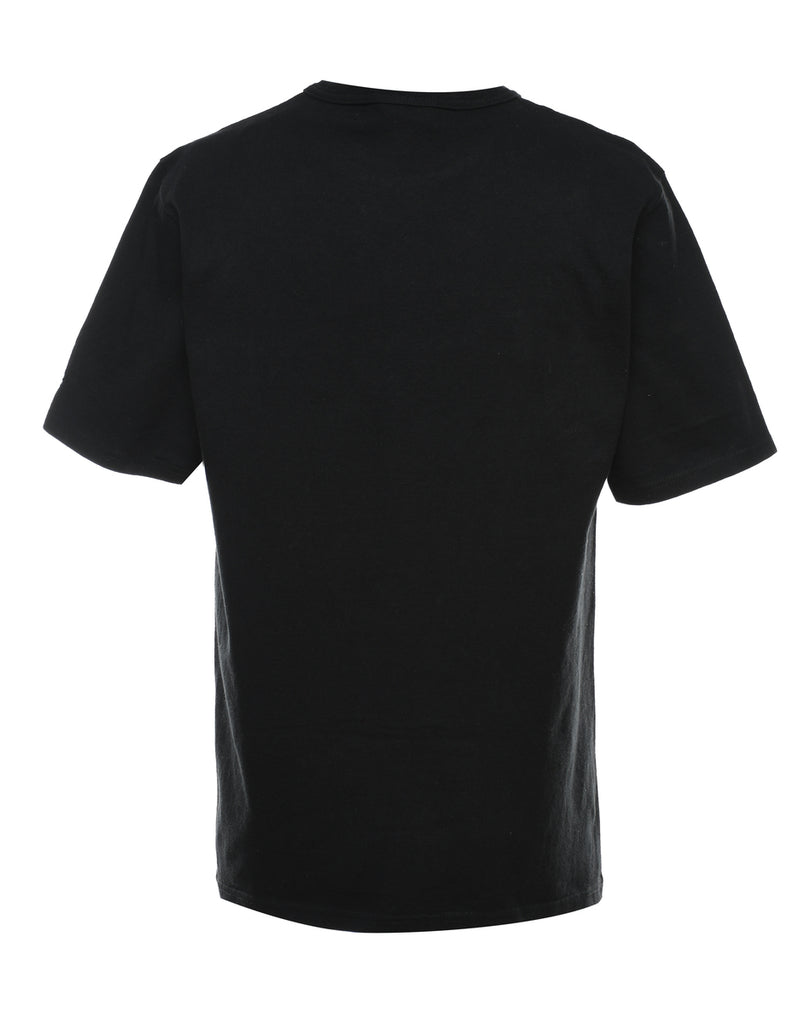 Black Printed T-shirt - M