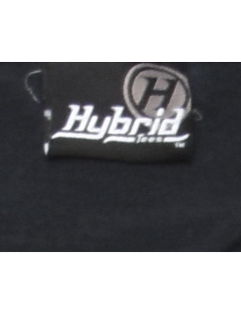 Black Printed T-shirt - L