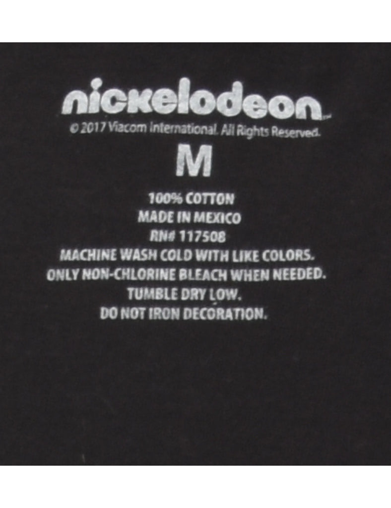Black Printed T-shirt - M