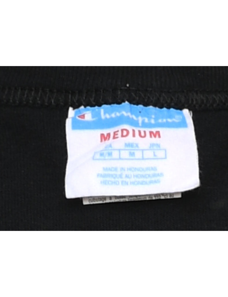 Black Printed T-shirt - M