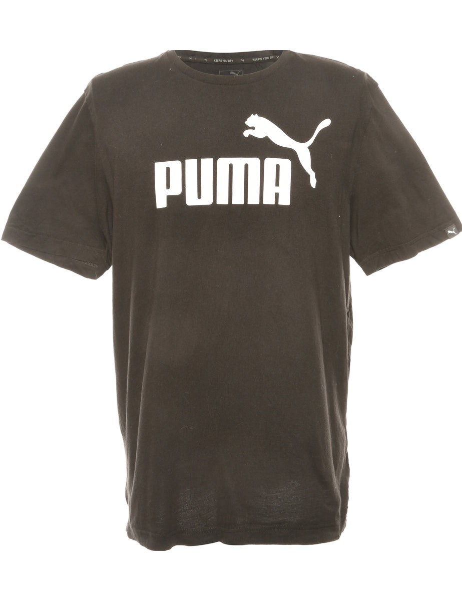 Black Puma Printed T shirt M